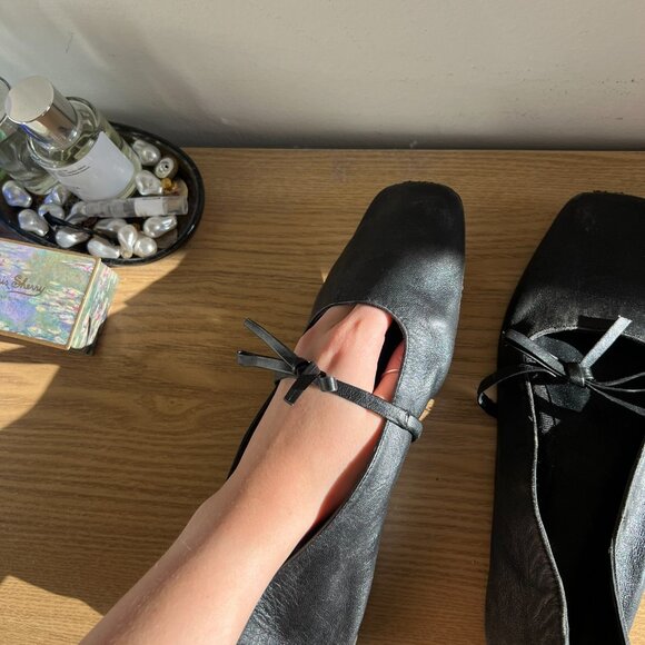 Zara Bow Mary Jane Flats - Picture 4 of 4